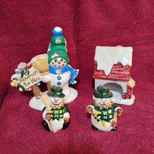 Festive Snowman Holiday Decor Set